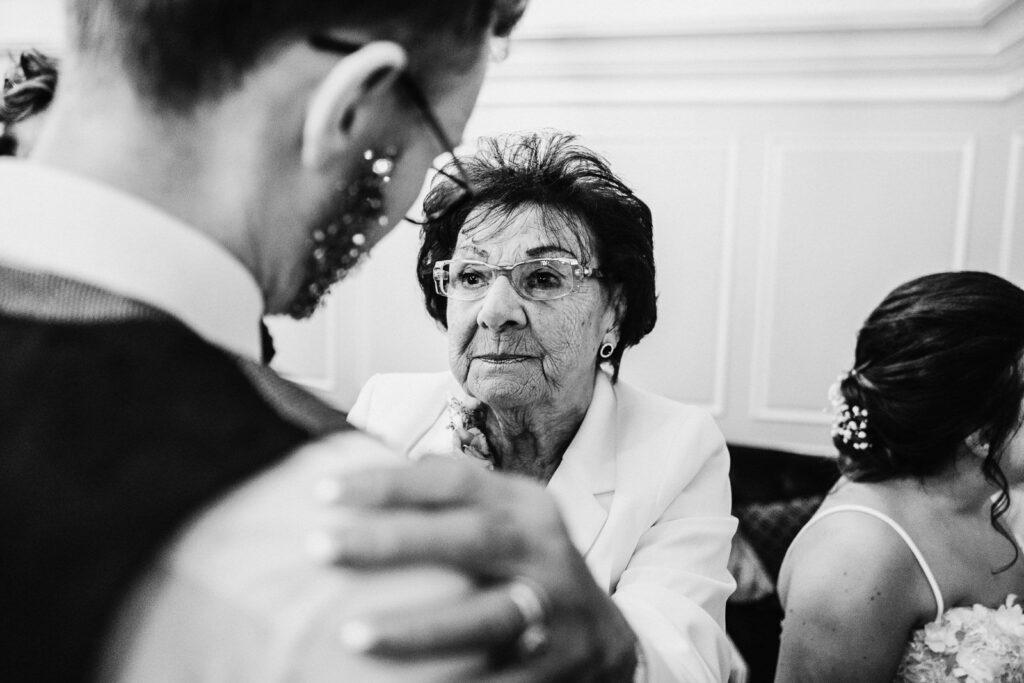 grandma at wedding