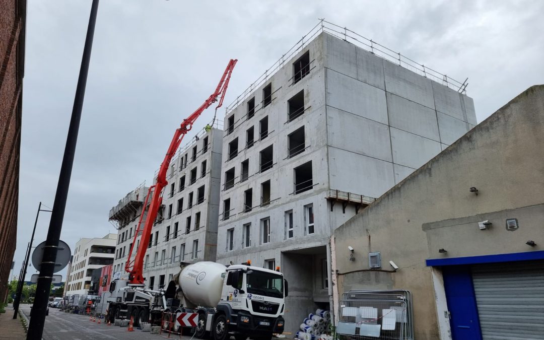 Chantier LE HAVRE 191 logements étudiants GROUPE LB