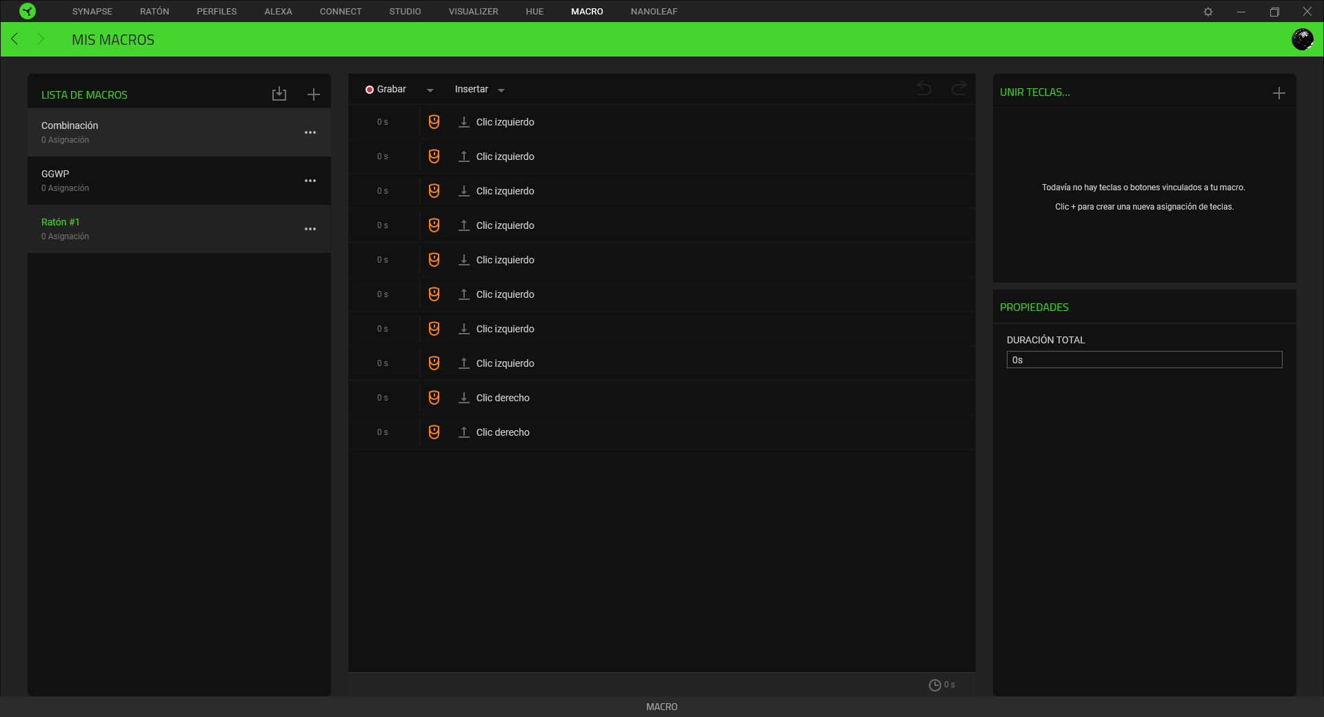 Razer Naga Pro Analisis Razer Synapse 10
