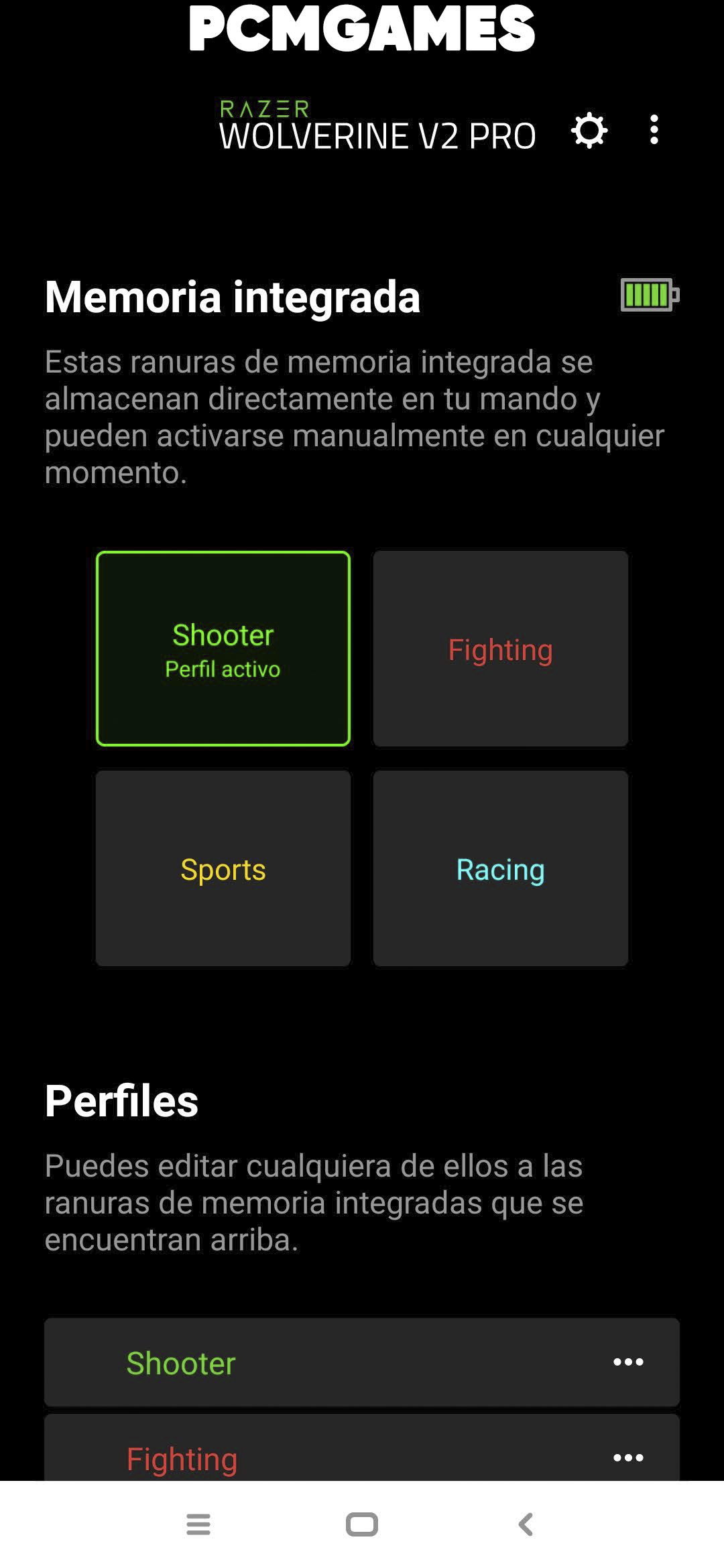Razer Wolverine V2 Pro Analisis Razer Controller App 10
