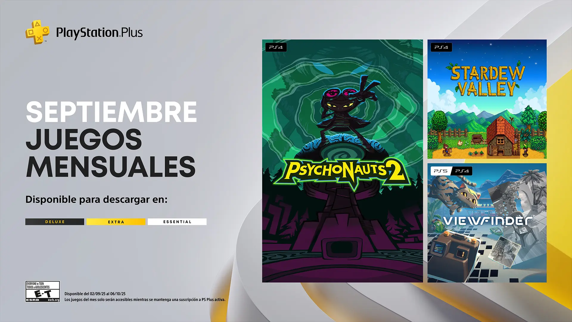 juegos de PlayStation Plus de septiembre 2025