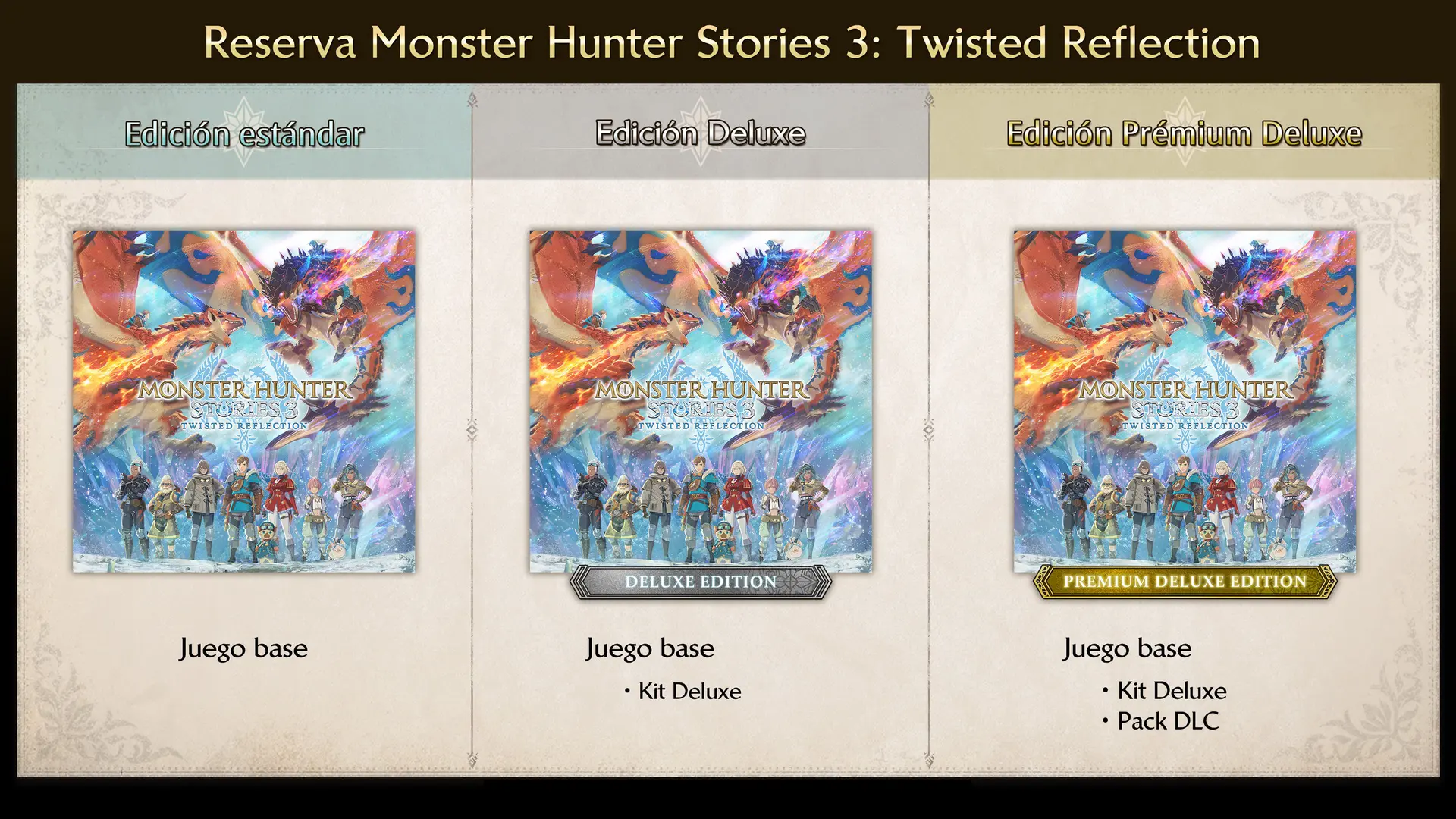 ediciones de Monster Hunter Stories 3