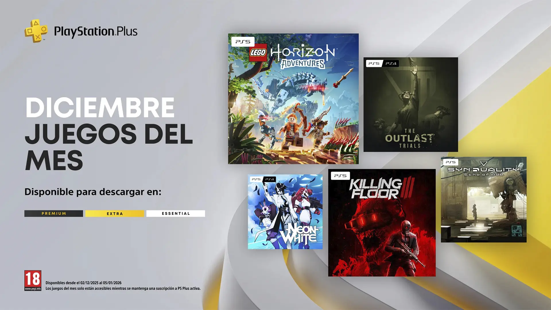 PlayStation Plus de diciembre 2025