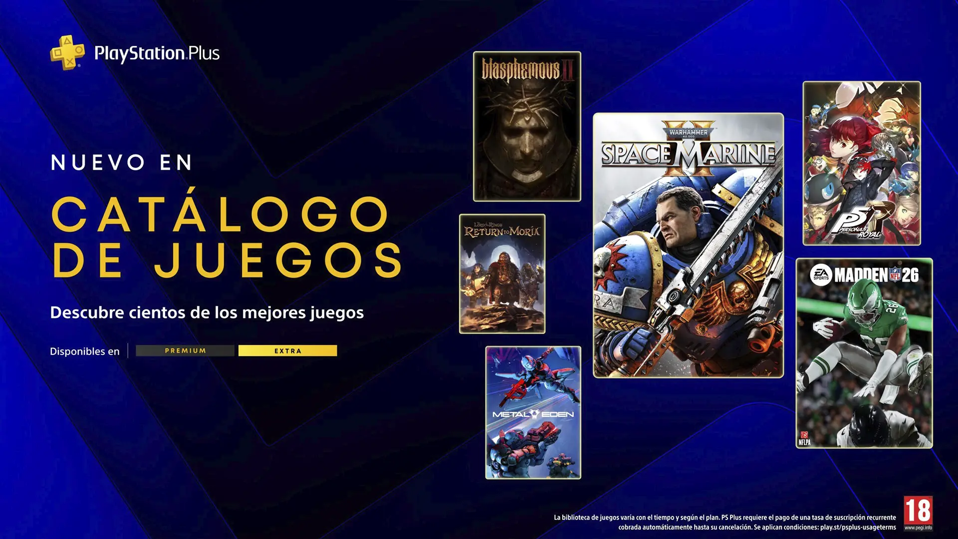 PlayStation Plus Extra y Premium en marzo 2026