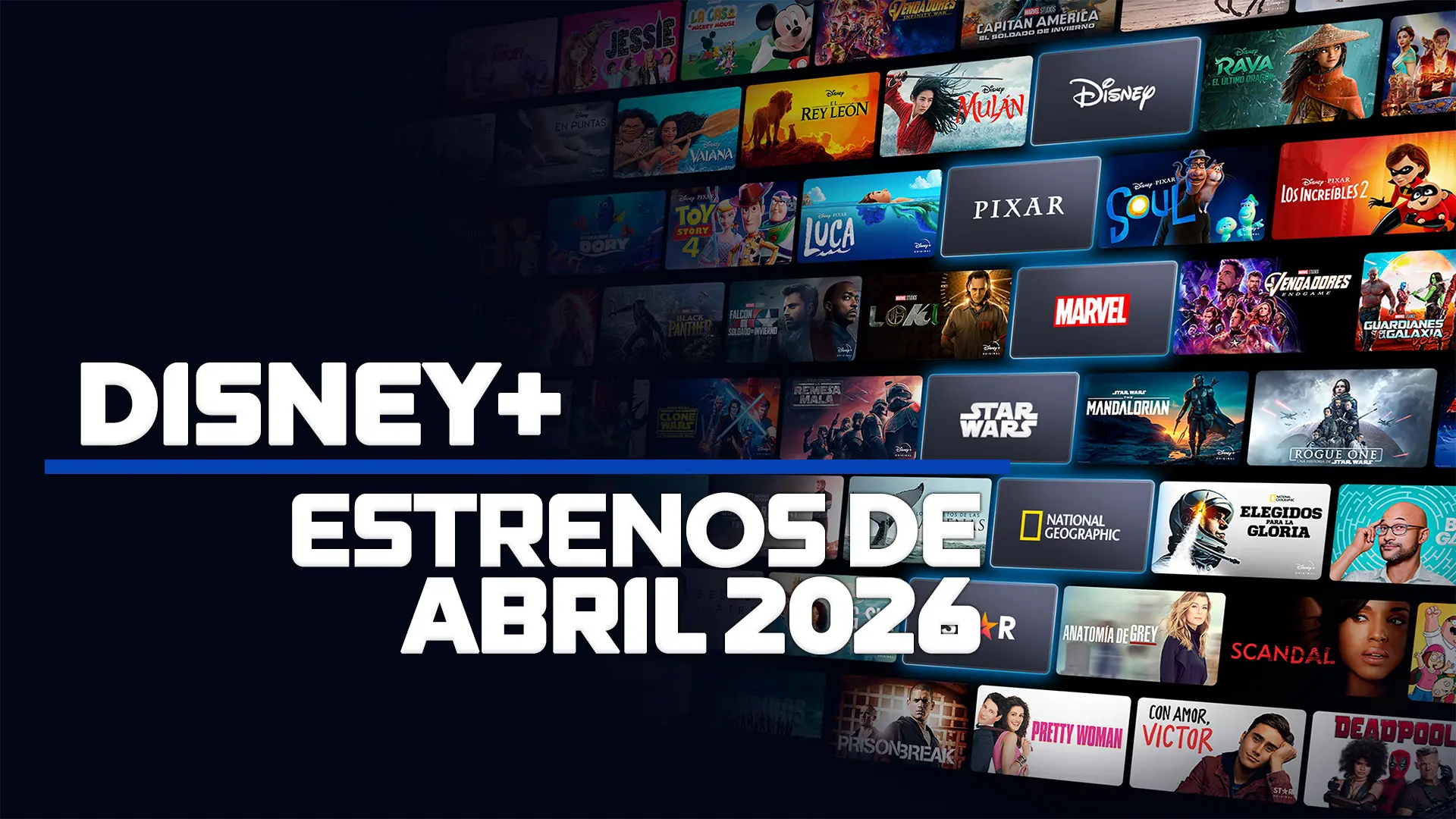Estrenos de abril 2026 en Disney+