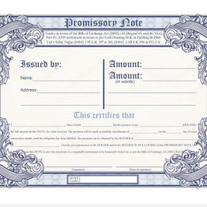 Promissory Note Pack (2 items)