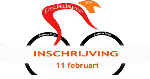 Inschrijving op zondag 10 februari 2019