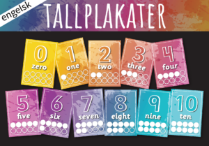 Tallplakater 0-10 (engelsk)