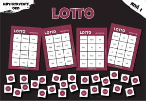 Lotto: Høyfrekvente ord (nivå 1)