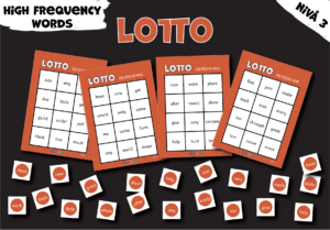 Lotto: High frequency words (nivå 3)