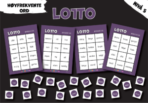 Lotto: Høyfrekvente ord (nivå 5)