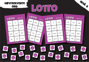 Lotto: Høyfrekvente ord (nivå 6)