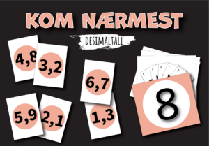 Kom nærmest: desimaltall