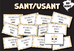 Sant/usant: adjektiv