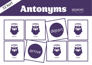 Memory: antonyms (nivå 3)