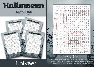 Kryssord: halloween