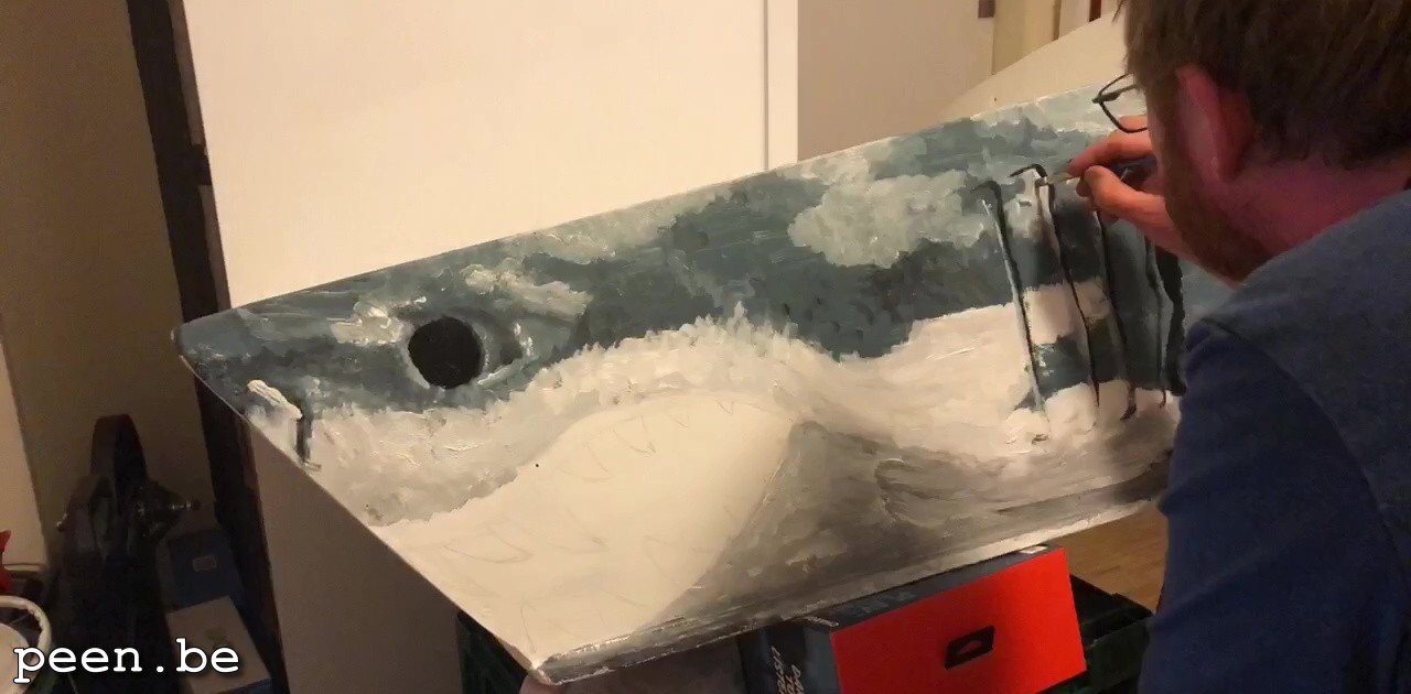 Shark painting