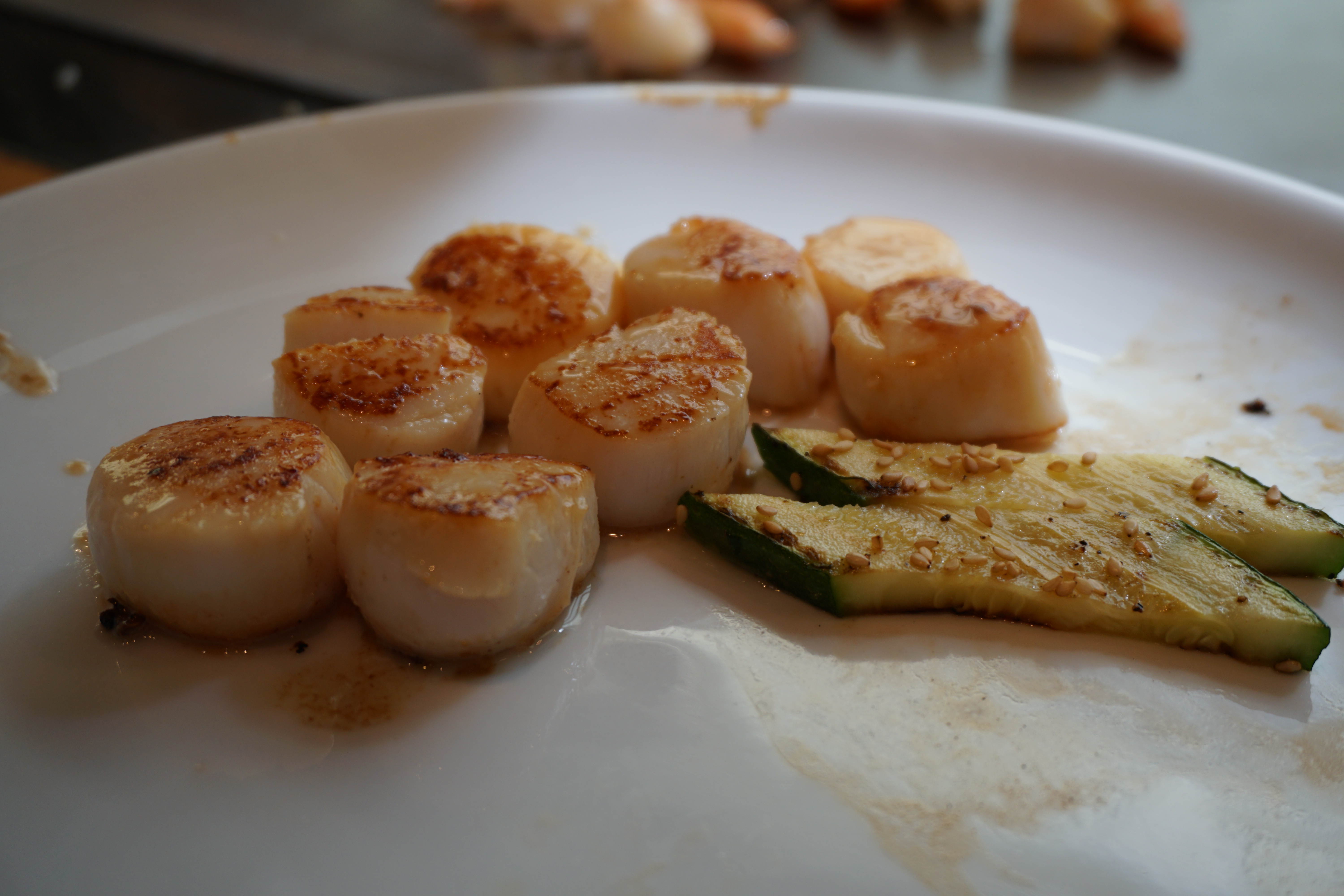 Hibachi Scallops & Zucchini Penelope Peru Photography