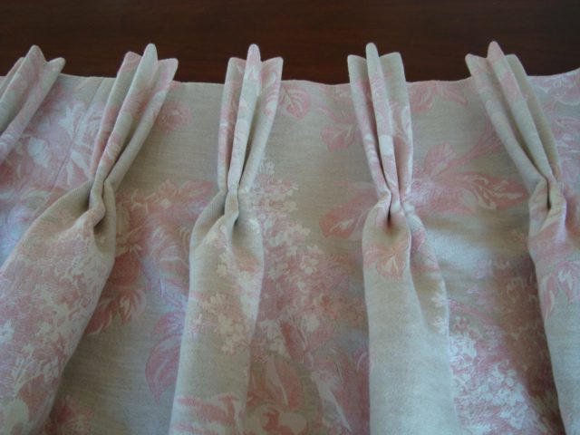 Triple pleated curtains made by Penny's Curtains Bridgend