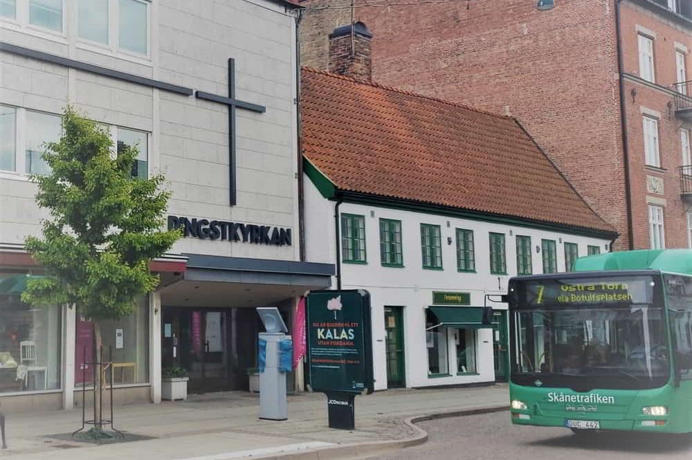 Location of Petenceost International Lund. Stora Södegatan 25, Lund.