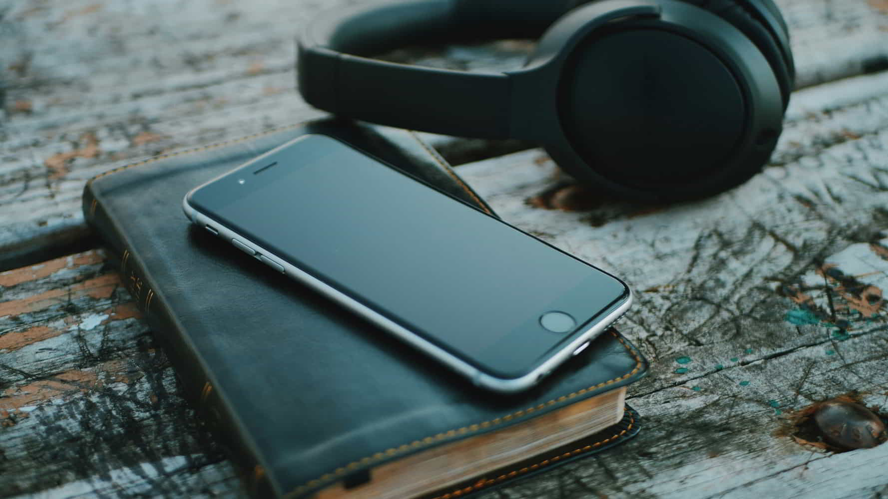 Phone on Bible