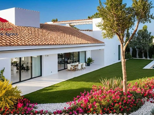 Peraleja Golf, Villa 1.3, overlooking the 18th hole green and fairway