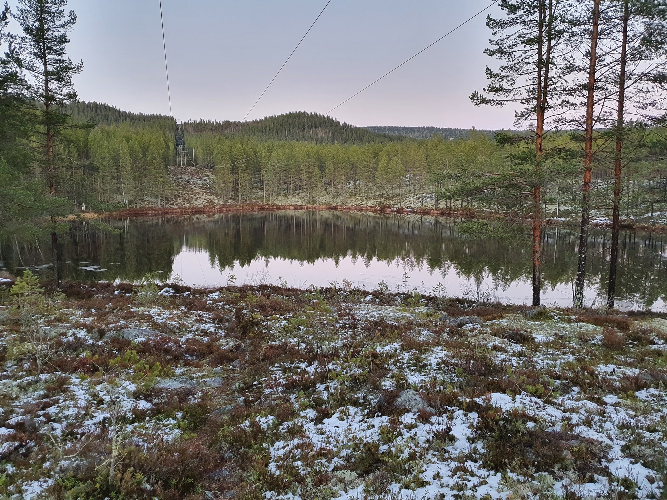 Nærmeste vann fra Fylkesvei 606