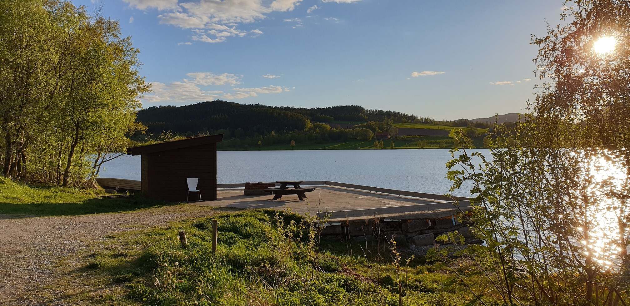 Nærøysund. Horvereid og Naklingvatn Grunneierlag Gapahuk og brygge