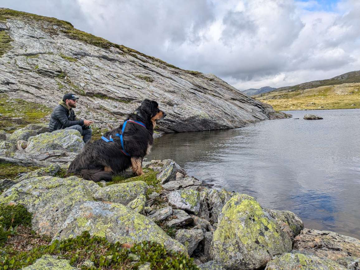 Fisketur i fjellet. Tolmodige fiskere