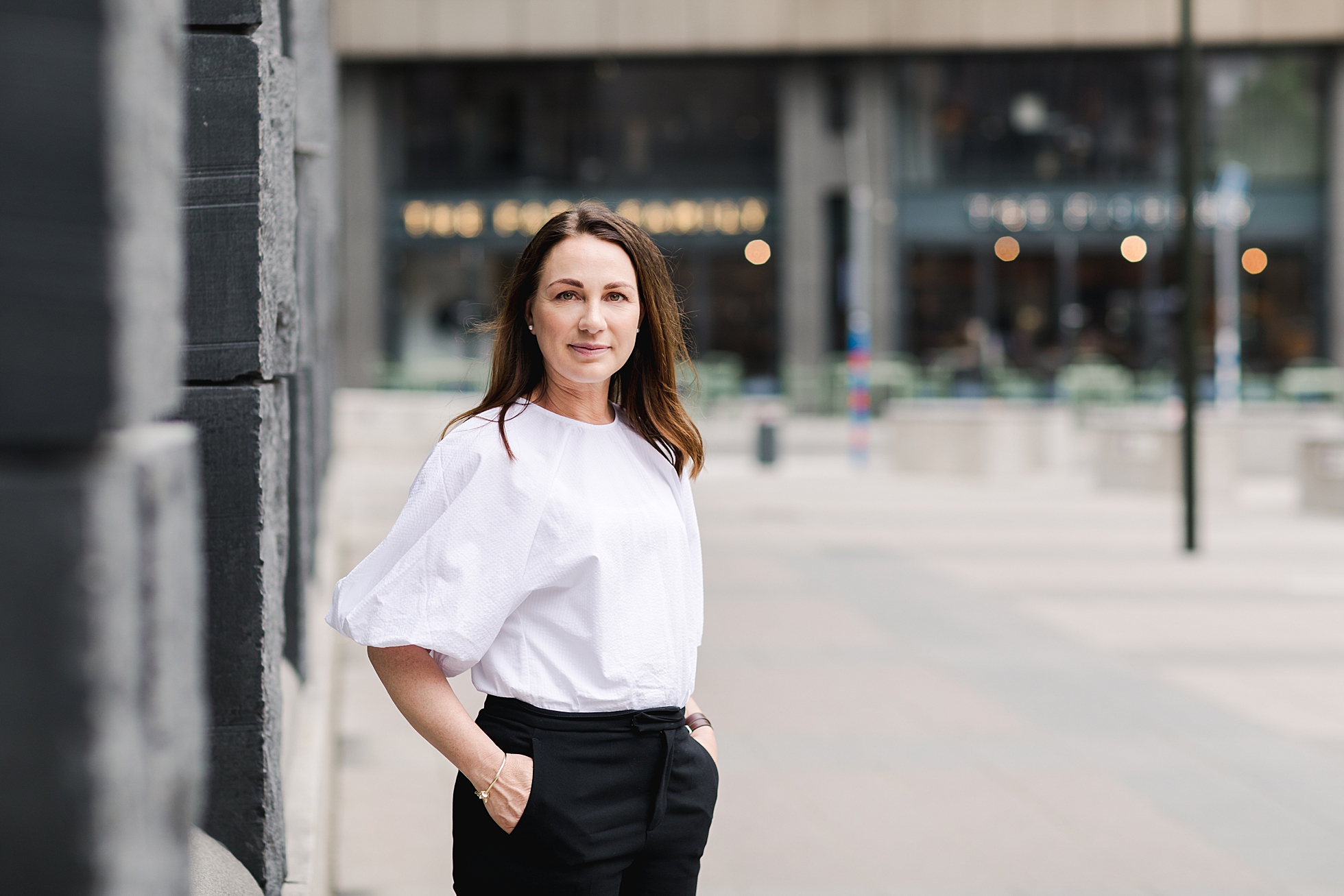 A female entrepreneur at Brunkebergstorg