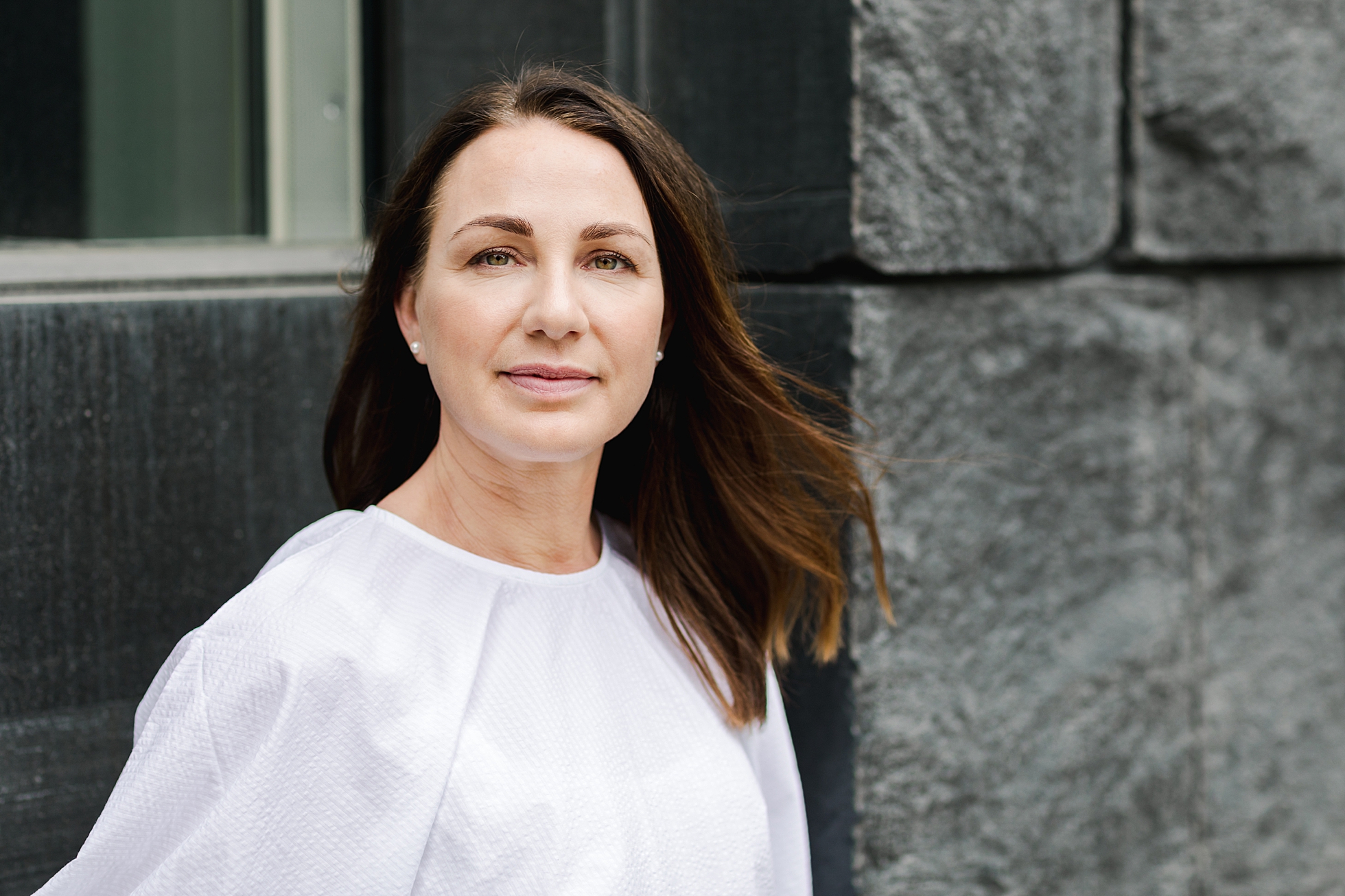 Företagsporträtt på en kvinnlig företagare i IT branschen i Stockholm