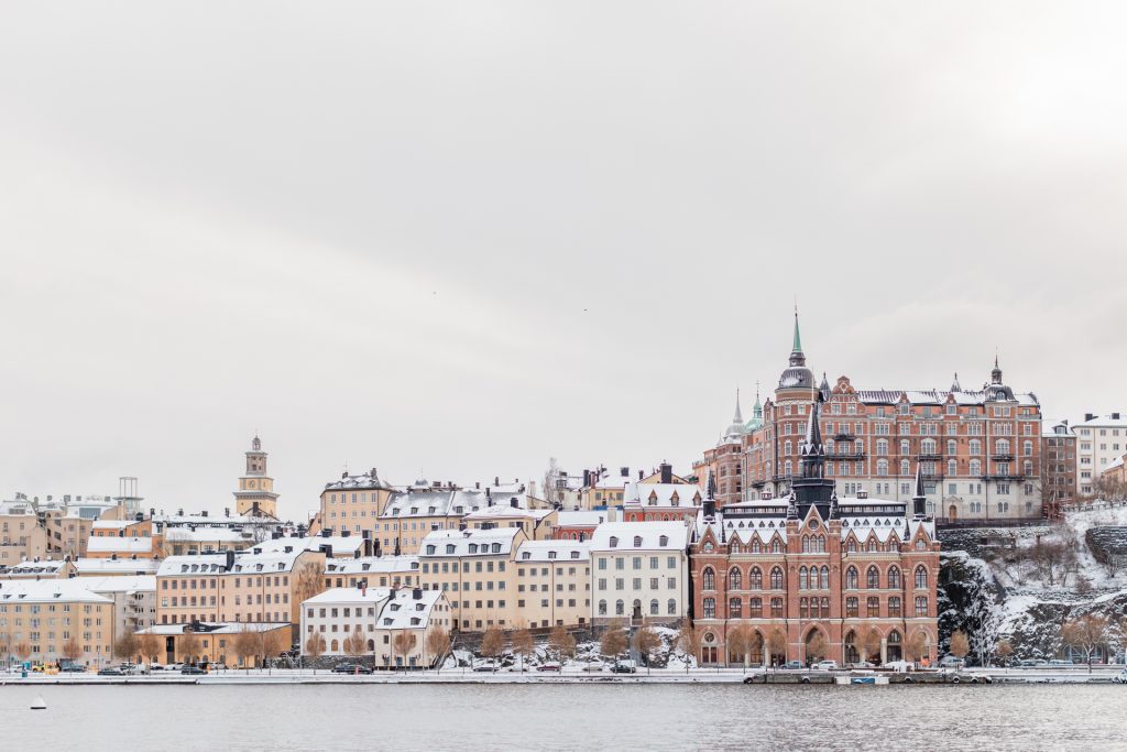 "the view of old buildings on Södermalm in Stockholm taken by Janine Laag"