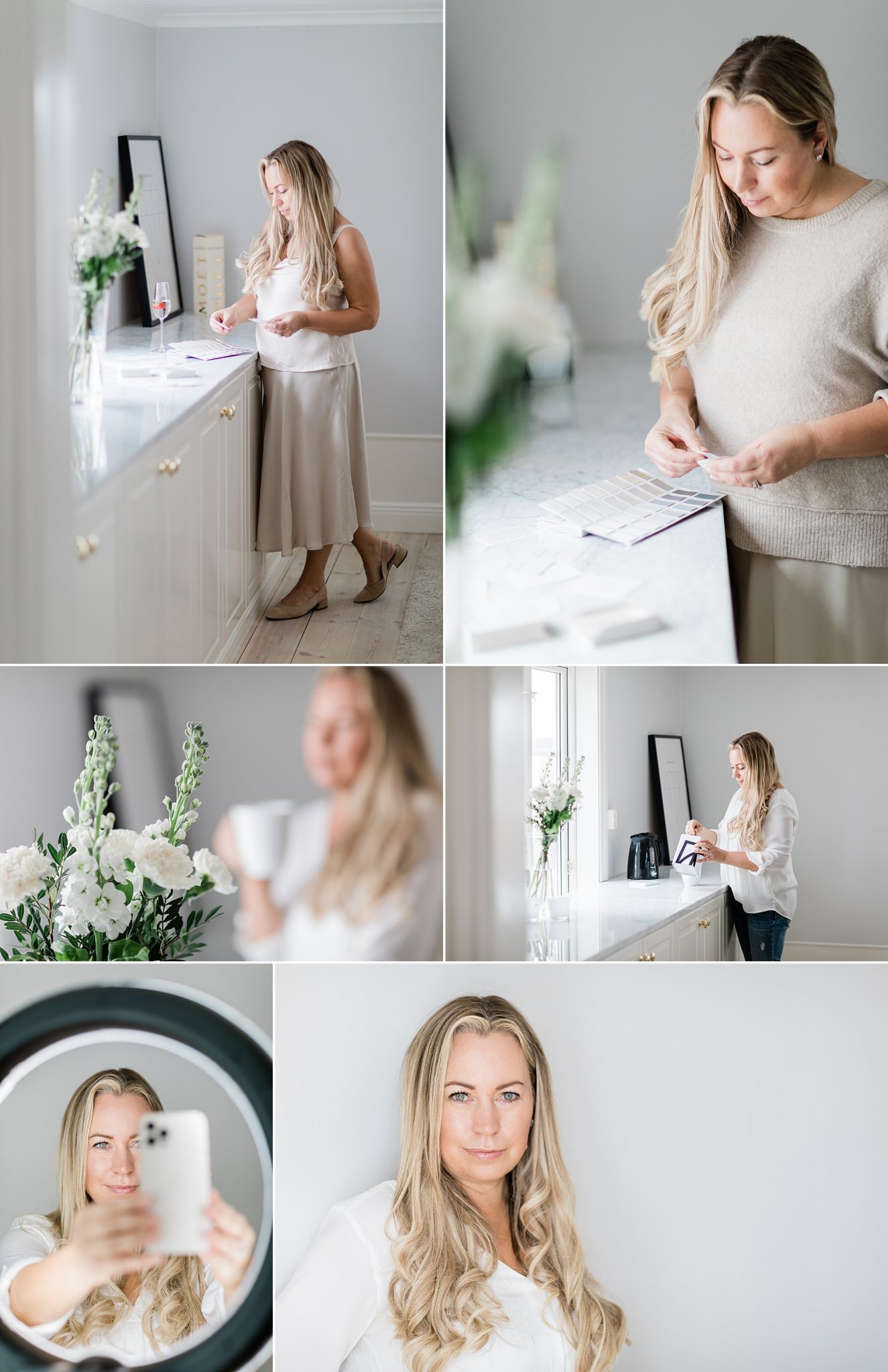 calm and luxurious photos of branding coach Malin Hammar-Blomwall