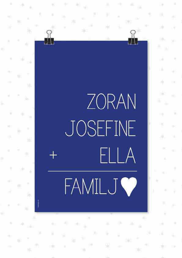 Poster Familjen