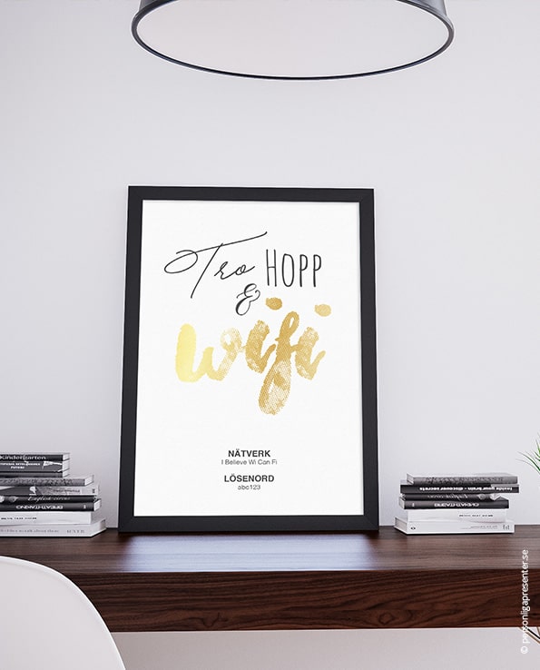 Poster Tro Hopp & Wifi