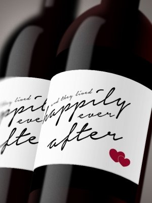 Vinetiketter Happily ever after