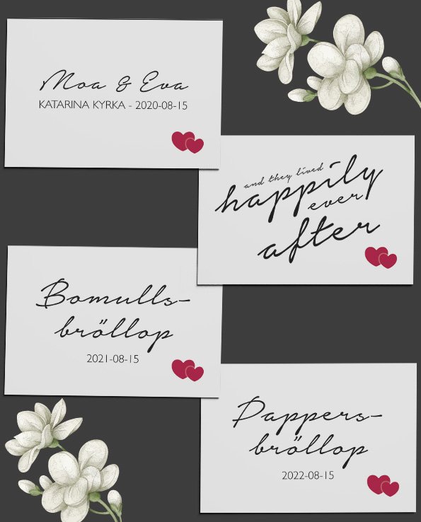 Vinetiketter Happily ever after