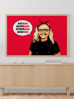 Poster Superhjälte
