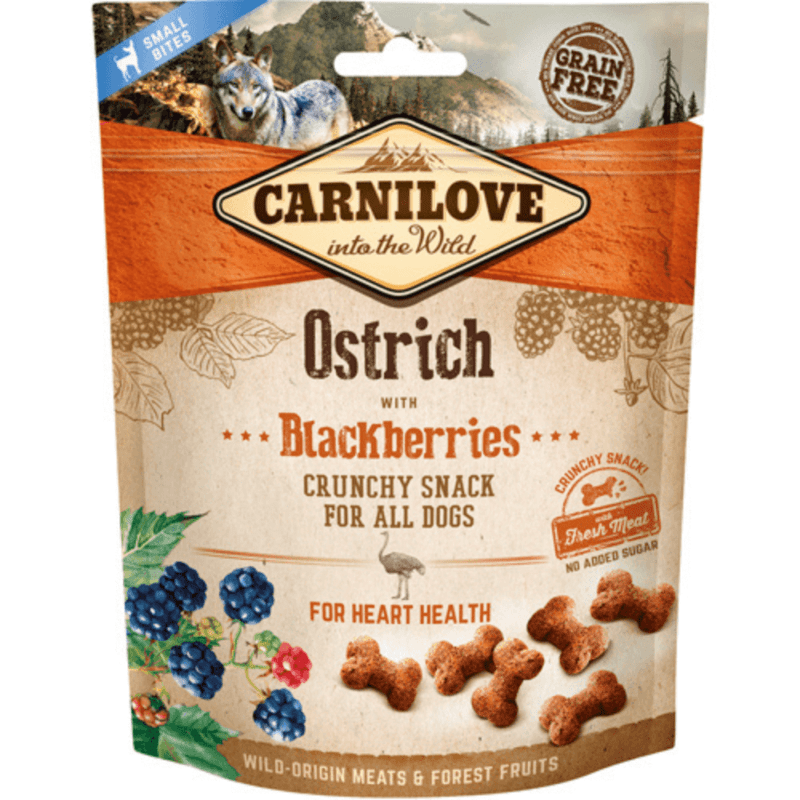 Carnilove Crunchy Snack Ostrich With Blackberries