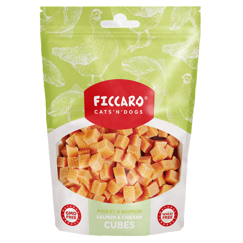 Ficcaro Laks & Kylling Cubes