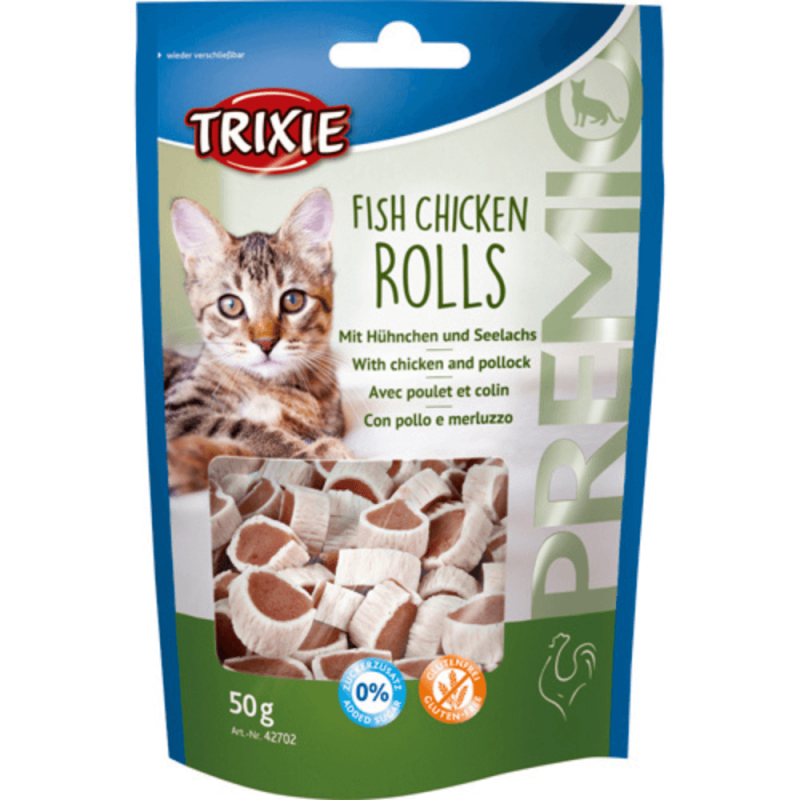 Trixie Premio Fisk og Kylling Rolls