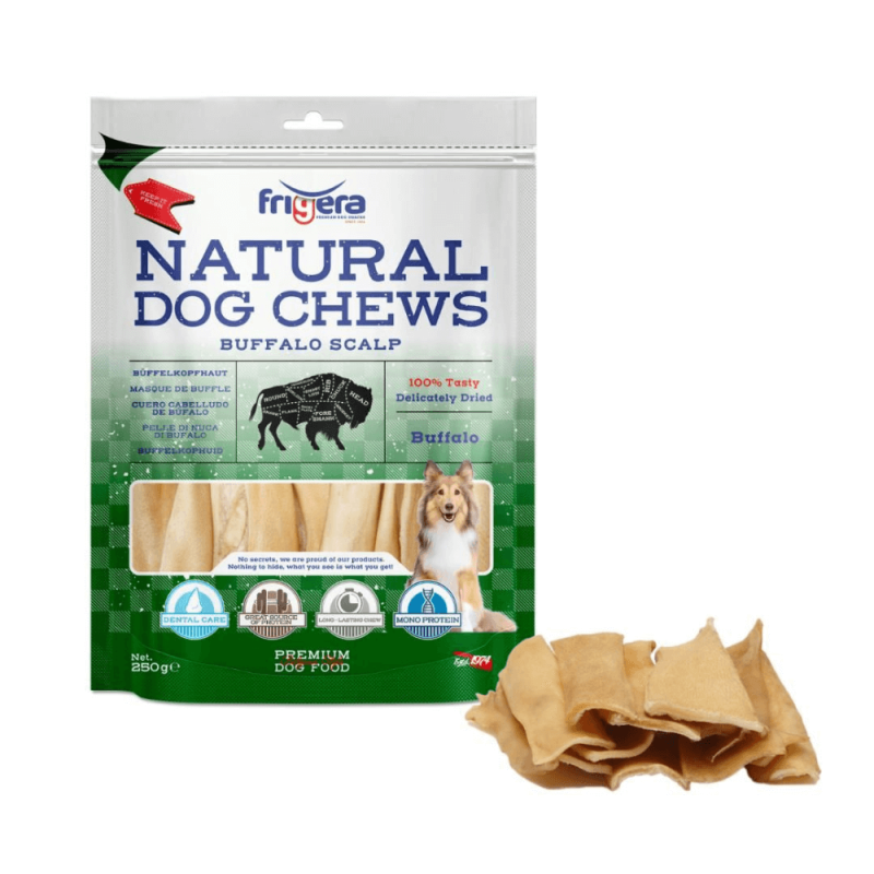 Frigera Natural Dog Chews Bøffel Hovedbund