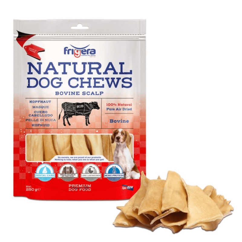 Frigera Natural Dog Chews Oksehovedbund