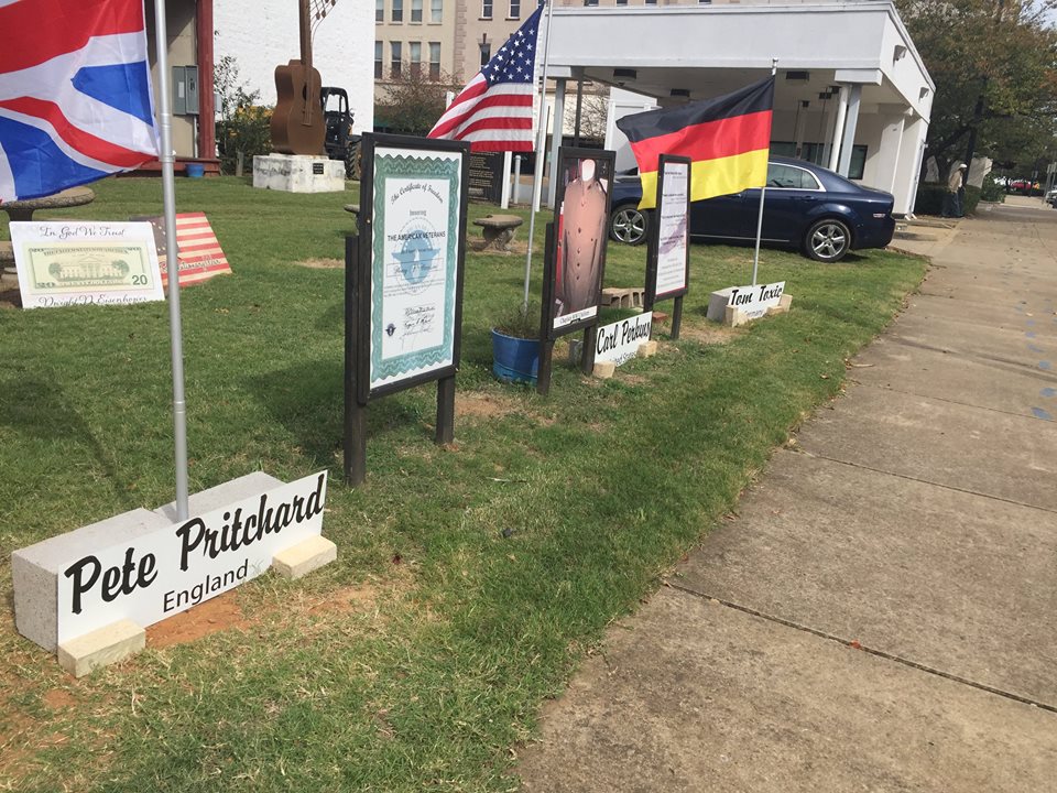 Flags outside Rockabilly Hall Of Fame