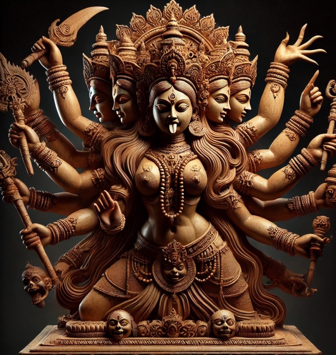 Image of fierce Kali of tantra tradition, providing contrast to the expectation of a calm tantra massage