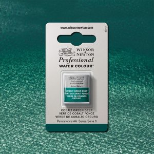 Akvarellfärg W&N Professional halvkopp – Cobalt Green Deep 185