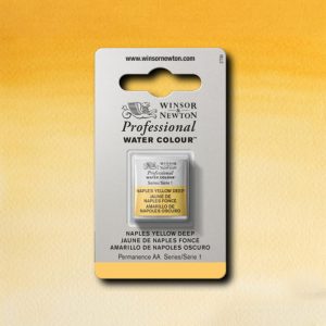 Akvarellfärg W&N Professional halvkopp – Napels Yellow deep 425