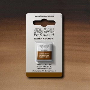 Akvarellfärg W&N Professional halvkopp – Vandyke brown 676