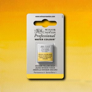 Akvarellfärg W&N Professional halvkopp – Winsor Yellow Deep 731