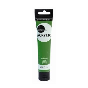 Akrylfärg Simply tub 75 ml – Dark green 386
